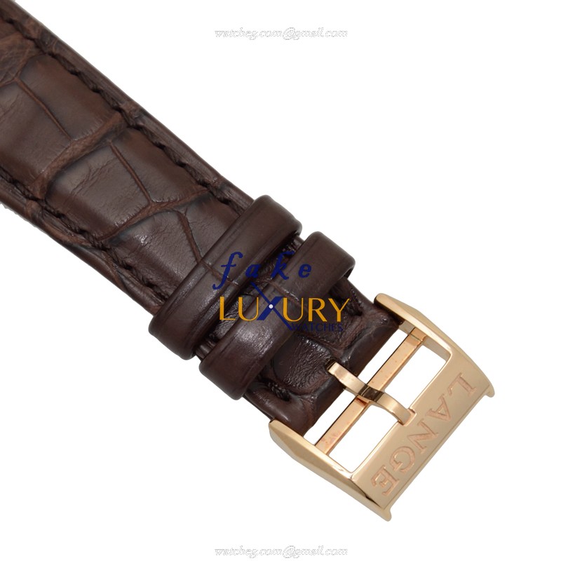 A Lange & Sohne 117.032 Replica Watch with Manual Wind on Rose Gold Case - Image 4