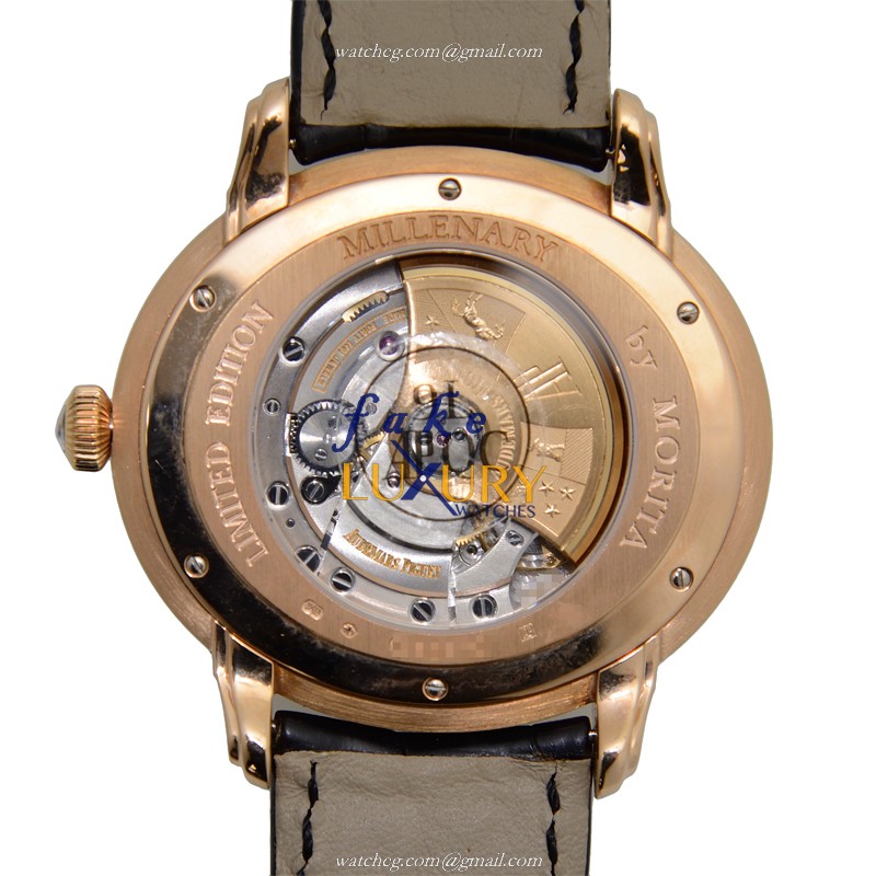 15331OR.OO.D002CR.01 - Audemars Piguet Millenary Replica Watch - 18kt Rose Gold Automatic - Black - Image 3