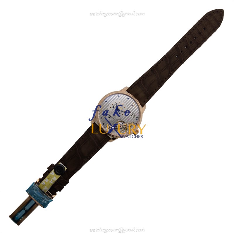 1-91-02-01-05-30 - Glashutte PANO Replica Watch - 42mm 18kt Rose Gold Automatic Silver Dial - Image 2