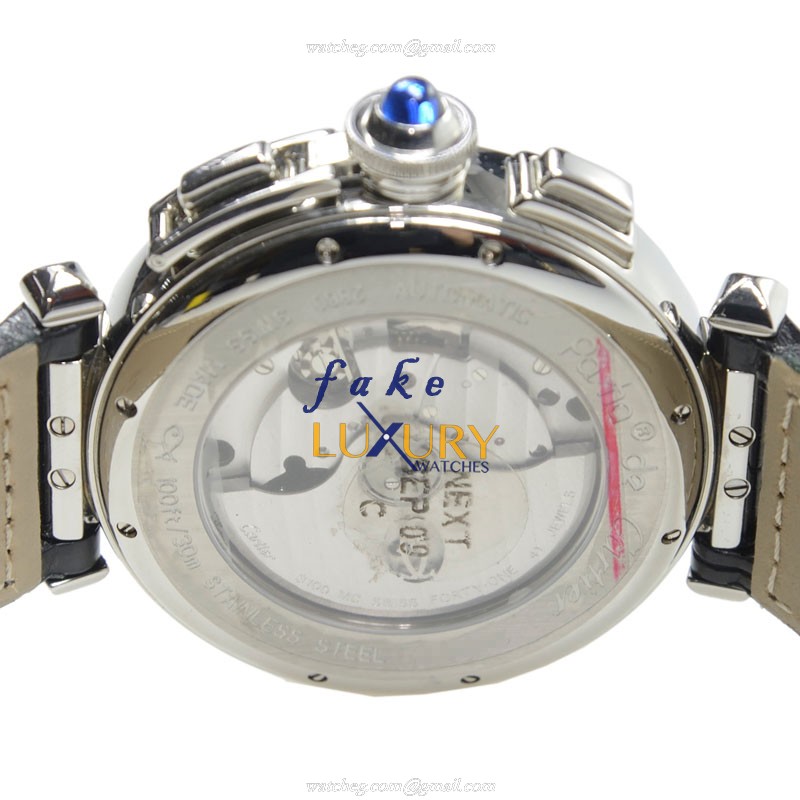 Cartier W3108555 PASHA DE CARTIER Automatic Stainless Steel Replica Watch, Swiss Movement, Silver - Image 4