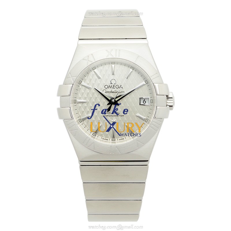 Omega 123.10.35.20.02.002 CONSTELLATION Automatic Stainless Steel Replica Watch - 35mm Silver Dial - Image 2