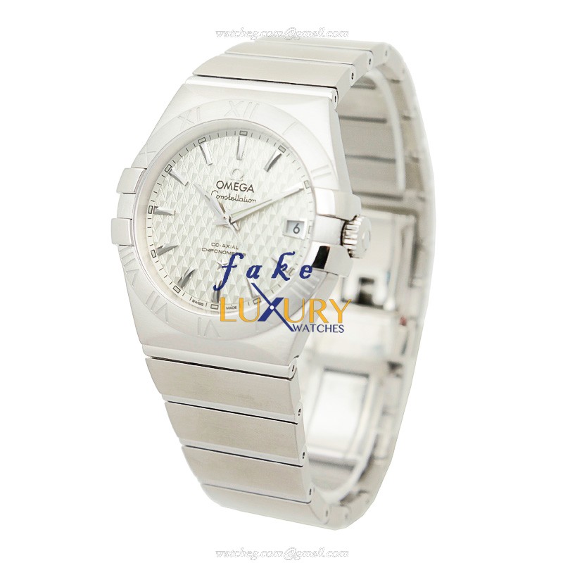 Omega 123.10.35.20.02.002 CONSTELLATION Automatic Stainless Steel Replica Watch - 35mm Silver Dial - Image 3
