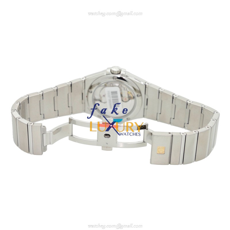 Omega 123.10.35.20.03.002 Replica Watch, Automatic, Blue Dial, Silver Stainless Steel Case - Image 4