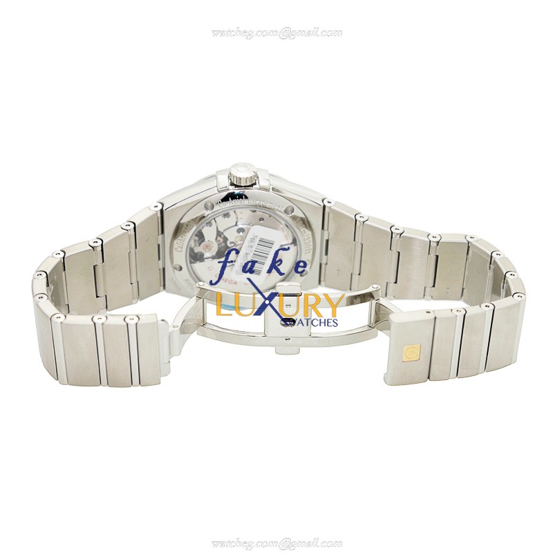 Omega Constellation 123.10.38.21.03.001 Replica Watch, Blue Dial, Automatic Movement, Steel Bracelet - Image 5