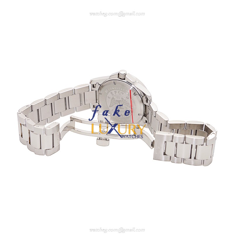 Longines L3.258.4.16.6 Conquest Quartz Replica Watch, White Dial Silver Steel Bracelet - Image 5