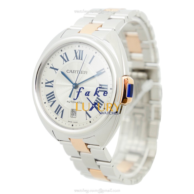 Cartier W2CL0002 Cle De Cartier Replica Watch, Silver Dial, Steel Case, Automatic Movement - Image 3