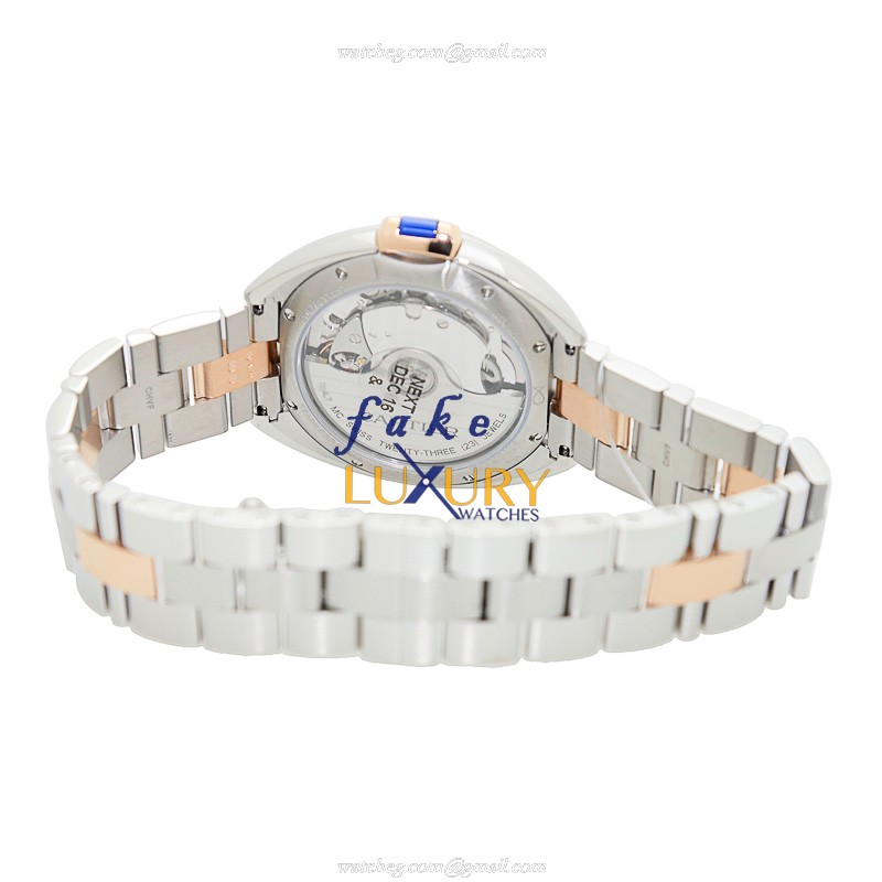 Cartier W2CL0003 Cle De Cartier Auto Stainless Steel Replica Watch 35mm Silver Dial Gold & Steel - Image 4