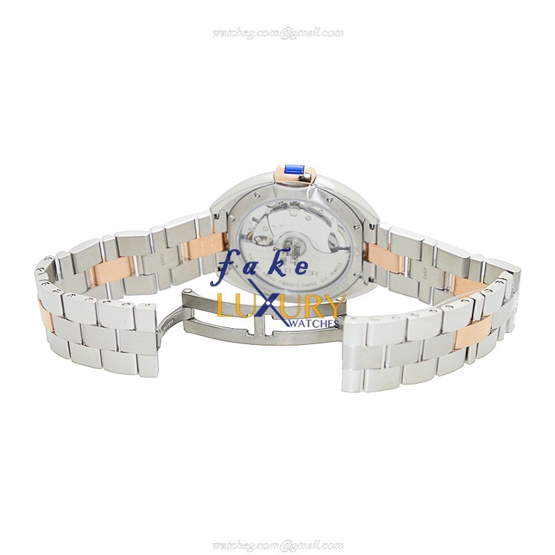Cartier W2CL0003 Cle De Cartier Auto Stainless Steel Replica Watch 35mm Silver Dial Gold & Steel - Image 5