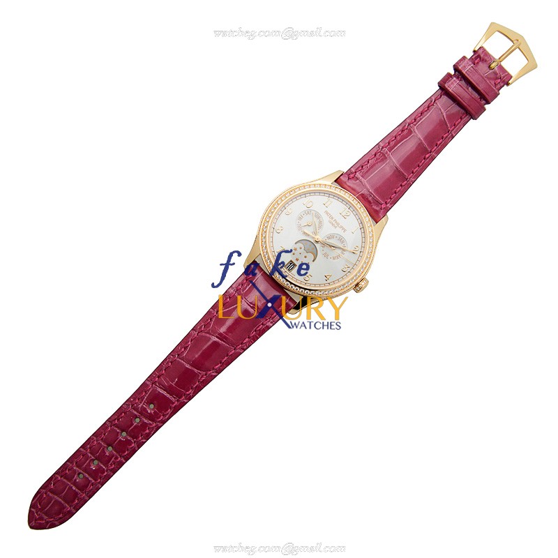 Patek Philippe 4947R-001 COMPLICATIONS Replica Watch, Automatic, 18kt Rose Gold & Diamonds, Silver - Image 2