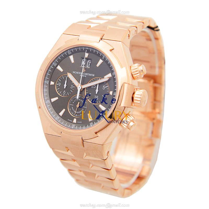 Vacheron Constantin 49150/B01R-9338 Overseas Replica Watch - Automatic - 18kt Rose Gold - Black - Image 3