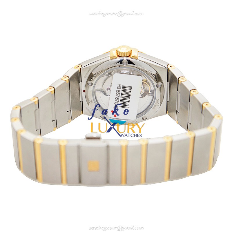 Omega 123.20.35.20.06.001 Replica Watch, Dark Grey Dial, 18kt Gold & Steel Case, Automatic - Image 4