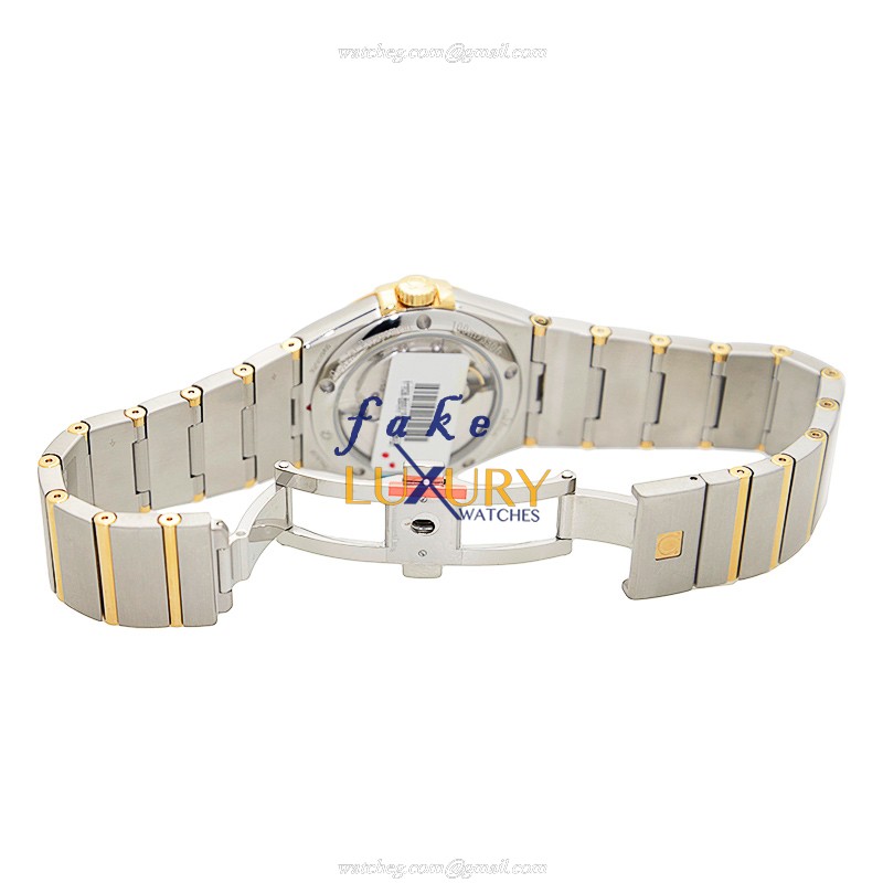 Omega 123.20.35.20.06.001 Replica Watch, Dark Grey Dial, 18kt Gold & Steel Case, Automatic - Image 5