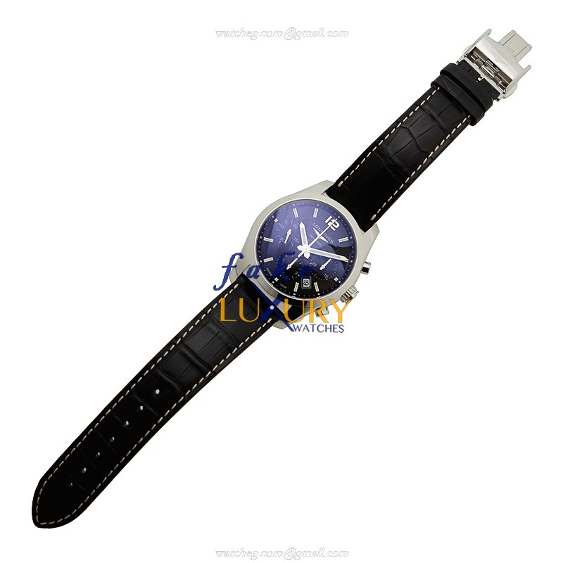 Longines L2.786.4.56.3 CONQUEST Automatic | Stainless Steel | Black Dial | Alligator Strap Replica - Image 2