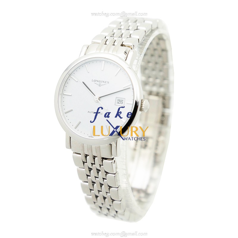 Longines L4.310.4.12.6 Elegant Replica Watch - Automatic - White Dial - Steel Case - Image 3