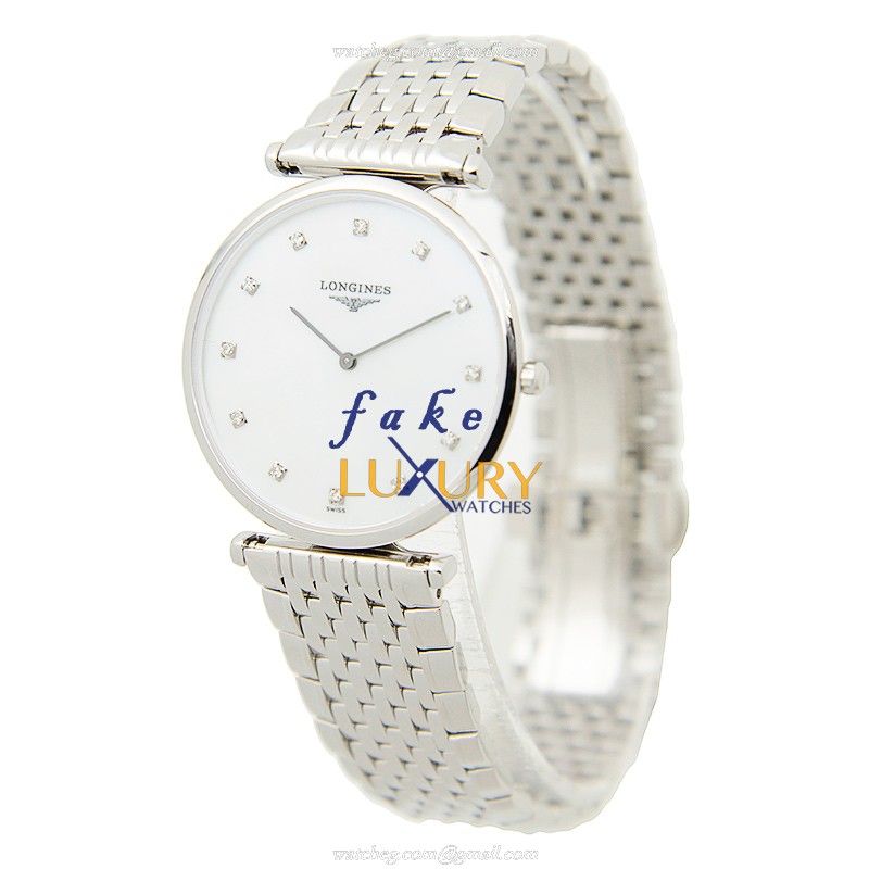 Longines L4.709.4.87.6 La Grande Replica Watch Quartz Movement Stainless Steel Silver White Dial - Image 3
