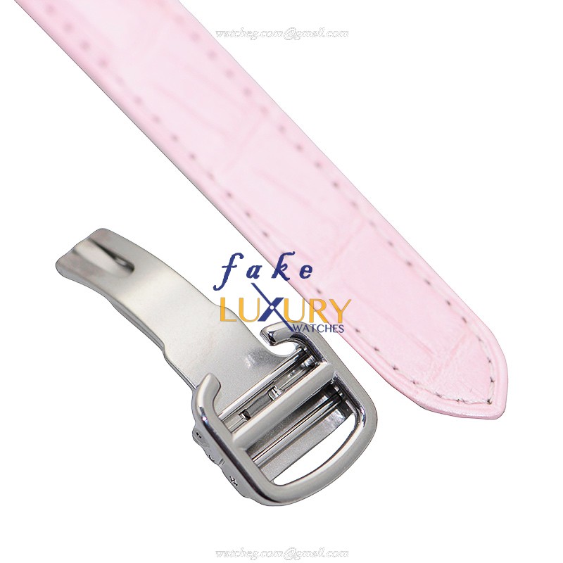 Cartier Ballon Bleu WSBB0002 Automatic Pink Dial Leather Strap Replica Watch - Image 4