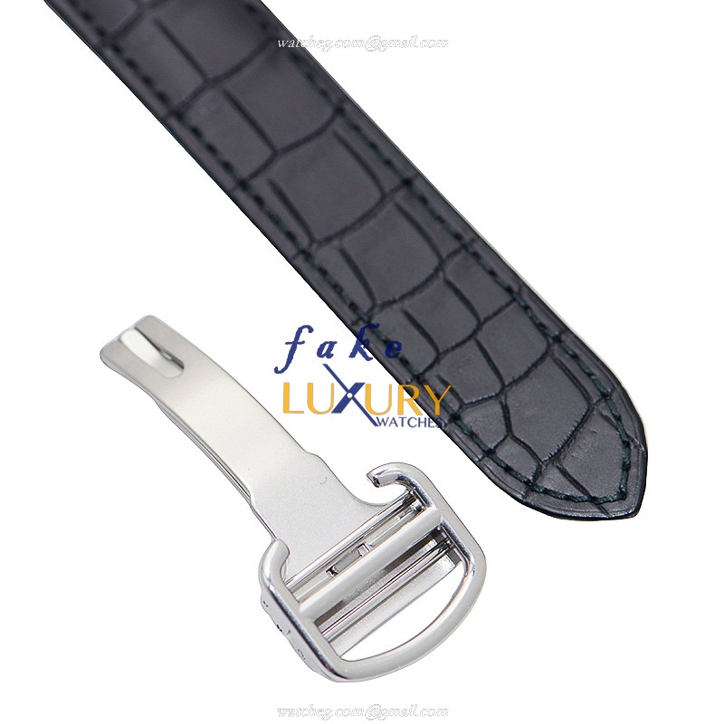 Cartier WSBB0003 BALLON BLEU Automatic Steel Replica Watch | Black Dial, Alligator Strap - Image 4