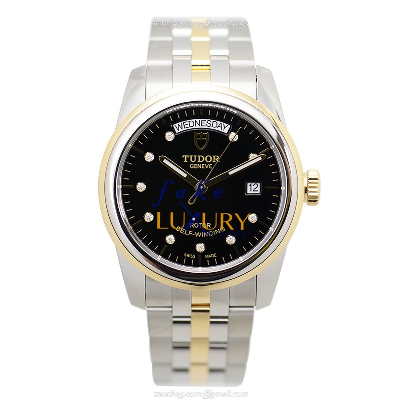 Tudor 56003-68063-10DI-BK GLAMOUR DATE Automatic Silver Dial Stainless Steel Replica Watch - Image 2