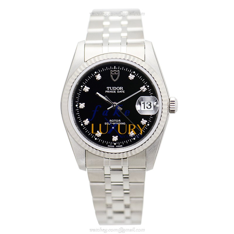 Tudor 74034-62470-10DI-BK Prince Date Automatic Stainless Steel Replica Watch - Swiss Movement - Image 2