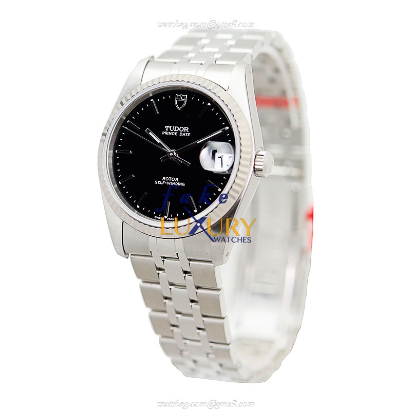 Tudor 74034-62470-BK PRINCE DATE Replica Watch With Automatic Movement, Black Dial, Steel Bracelet - Image 3
