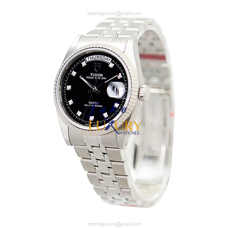Tudor 76214-62480-10DI-BK PRINCE DATE-DAY Automatic Steel Case Silver Dial Replica Watch - Image 3