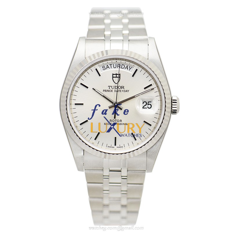 Tudor 76214-62480-SV Prince Date-Day Auto, Silver Dial, SS Case - 100M WR Watch - Image 2
