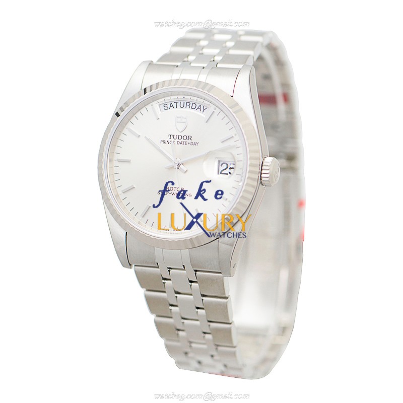 Tudor 76214-62480-SV Prince Date-Day Auto, Silver Dial, SS Case - 100M WR Watch - Image 3