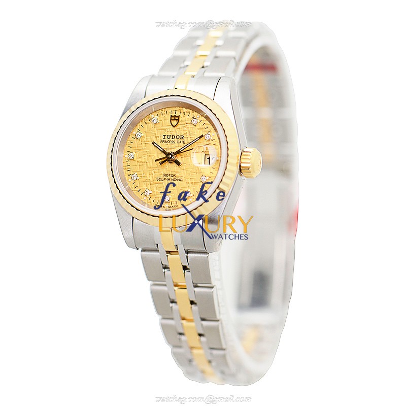 -92413-62433-10DI-CHCL Tudor Replica Watch - Automatic - Gold & Steel Case - Silver & Gold Strap - Image 3