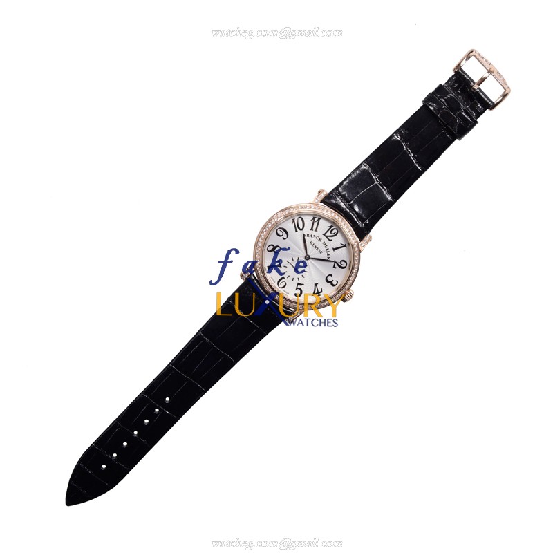 Franck Muller 7421 B S6 D WT 5N LIBERTY Automatic 18kt Rose Gold & Diamonds Replica Watch | 42mm - Image 2