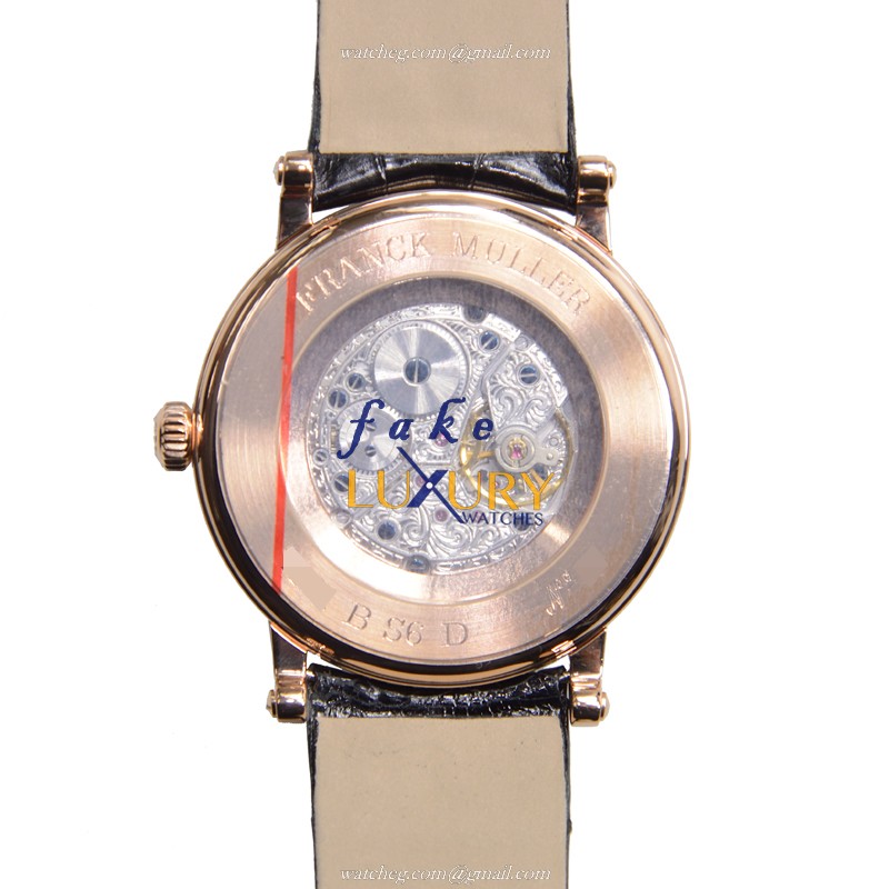Franck Muller 7421 B S6 D WT 5N LIBERTY Automatic 18kt Rose Gold & Diamonds Replica Watch | 42mm - Image 3