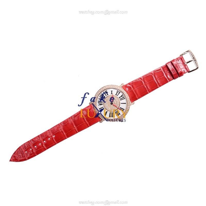 Franck Muller 8041 QZ R D CD 1P 5N INFINITY Quartz 18kt Rose Gold & Diamonds - Replica Watch - 41mm - Image 2