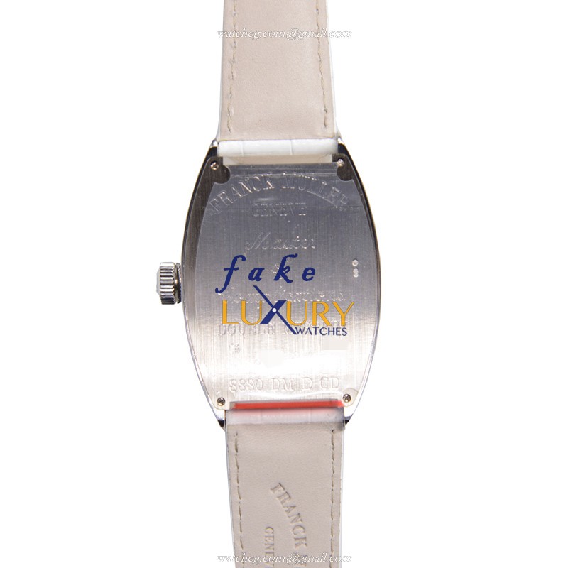 Franck Muller 8880 DM D CD OG - Replica Watch - Automatic - 18kt White Gold Diamond - Silver Dial - Image 3