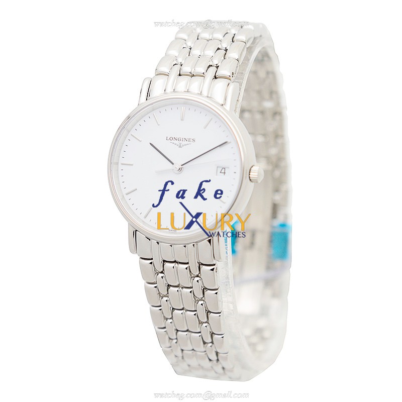 Longines L4.320.4.12.6 PRESENCE Quartz Stainless Steel White Dial Replica Watch - Image 3