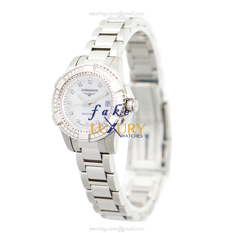 Longines Conquest L3.147.0.87.6 - Replica Watch - Quartz - Stainless Steel Case - Silver Mother Of - Image 3