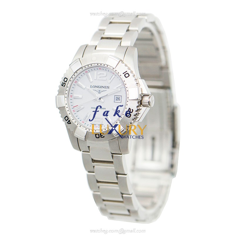 Longines Conquest L3.247.4.16.6 Replica Watch White Dial Quartz Stainless Steel Silver Bracelet - Image 3