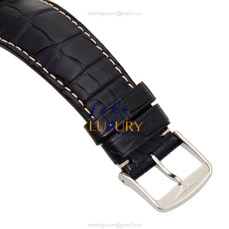 Longines Heritage L2.831.4.53.0 Quartz Stainless Steel Black Dial Leather Replica Watch - Image 4