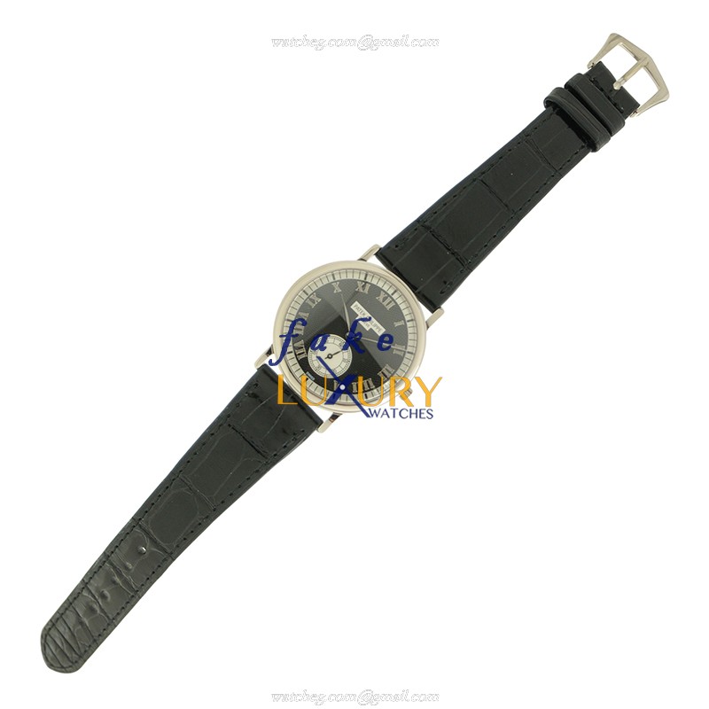 Patek Philippe 5022G-001 Calatrava Replica Watch, Manual Wind, 18kt White Gold Case, Black Dial - Image 2