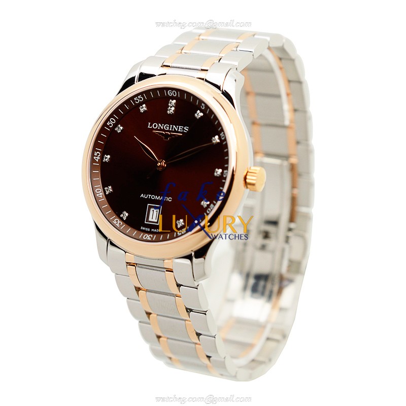 Longines L2.628.5.67.7 Master Replica Watch Automatic Movement Brown Dial Gold Plated Stainless - Image 3