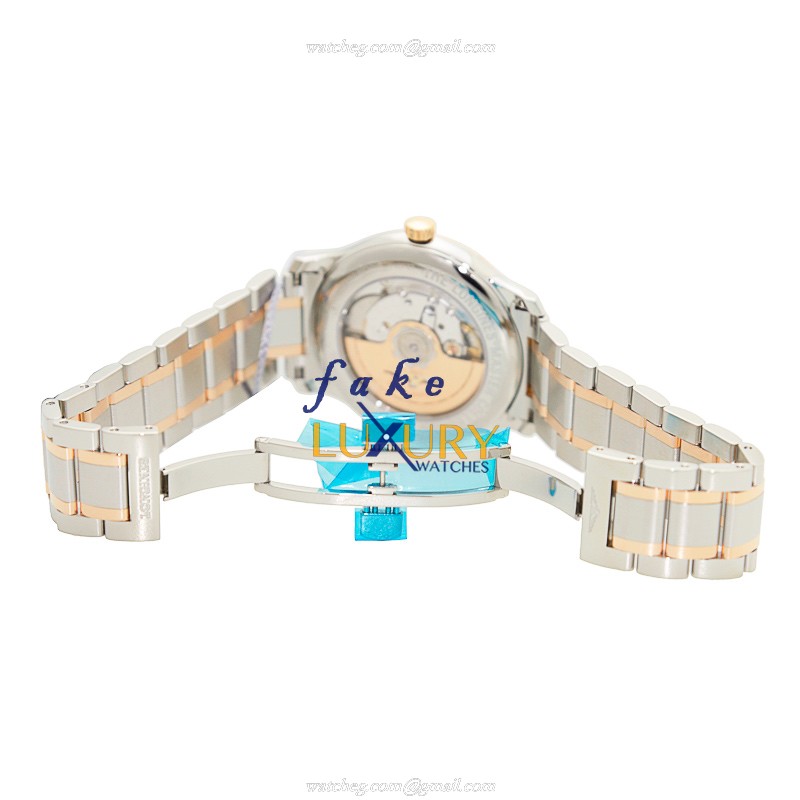 Longines L2.628.5.99.7 Master Replica Watch Automatic 38.5mm 18kt Rose Gold Steel Pink Dial Silver - Image 5