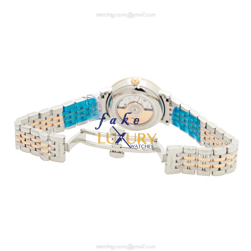 Longines L4.310.5.11.7 Replica Watch, Automatic Movement, 18kt Rose Gold & Steel Case, White Dial - Image 5