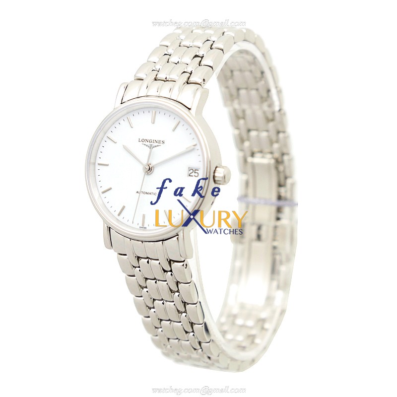 Longines L4.322.4.12.6 Replica Watch Automatic White Dial Steel Case 30mm - Image 3