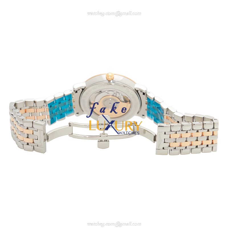 Longines Elegant L4.910.5.11.7 Automatic White Dial 18kt Rose Gold Steel Replica Watch - Image 5