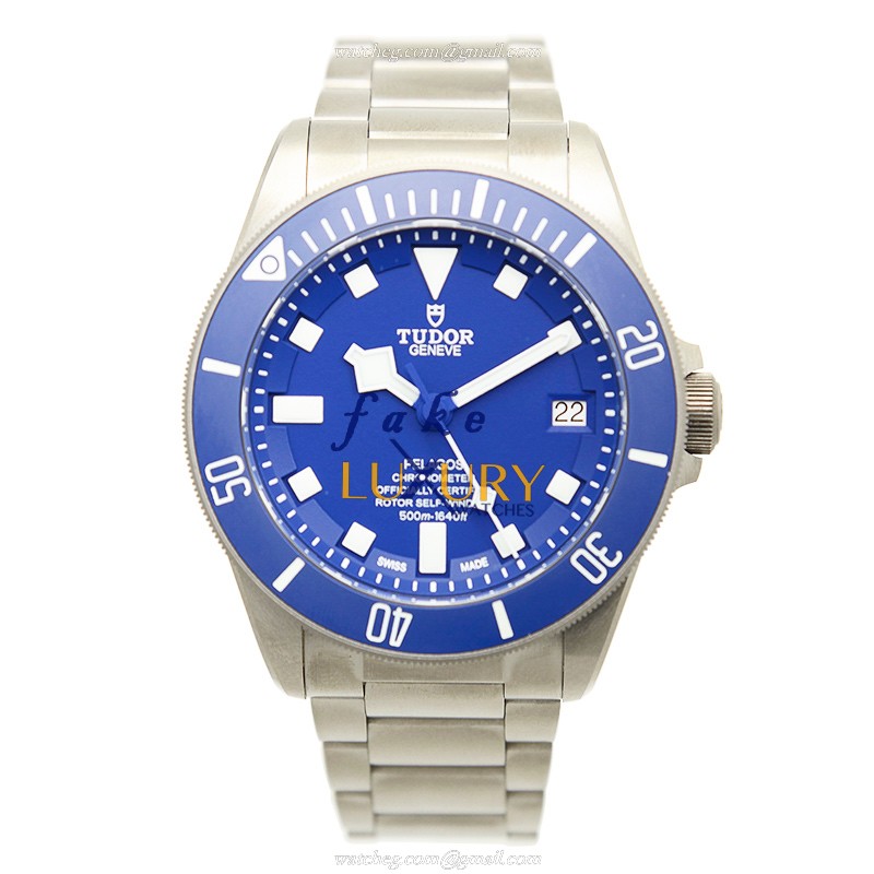 -25600TB-Replica Tudor PELAGOS Automatic Titanium Watch - Blue Dial - Image 2