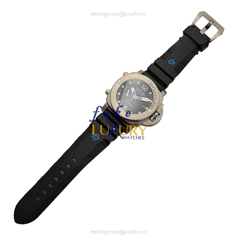 Panerai PAM00614 | Automatic | PVD Titanium | Black Dial | Rubber Strap | Replica Watch - Image 2