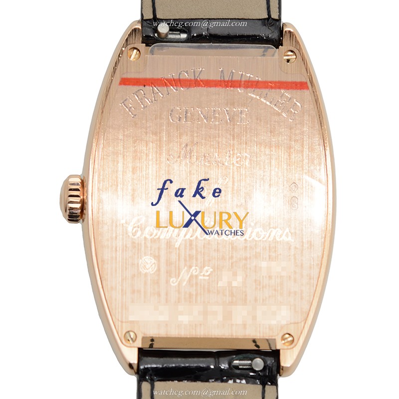 Franck Muller 2852 QZ D1 R CD8 5N Master Banker Quartz 18kt Rose Gold & Diamonds Replica Watch - Image 3