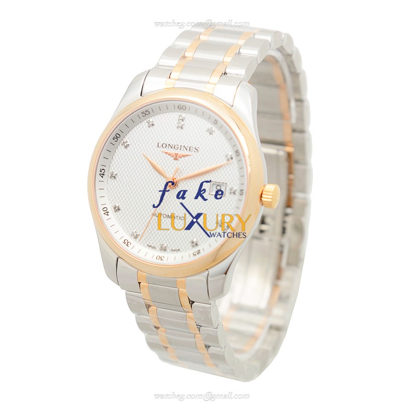 Longines L2.793.5.77.7 Master Automatic Replica Watch 18kt Rose Gold Steel Silvery White Dial - Image 3