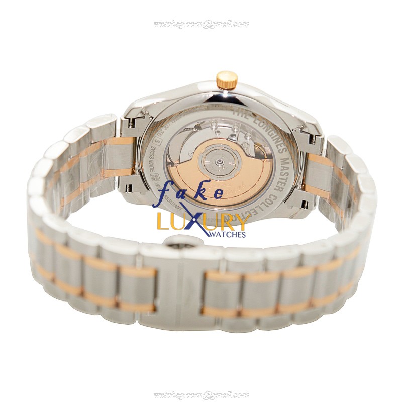 Longines L2.793.5.77.7 Master Automatic Replica Watch 18kt Rose Gold Steel Silvery White Dial - Image 4