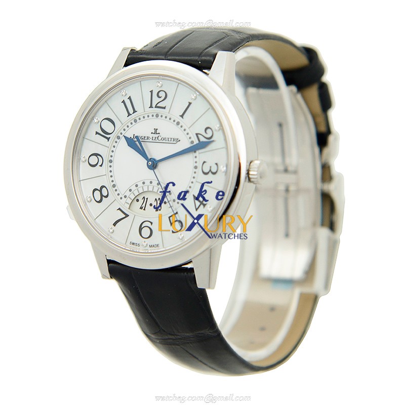 Jaeger-Lecoultre Q3548490 RENDEZ VOUS Auto Stainless Steel Case White Dial Alligator Strap Replica - Image 3