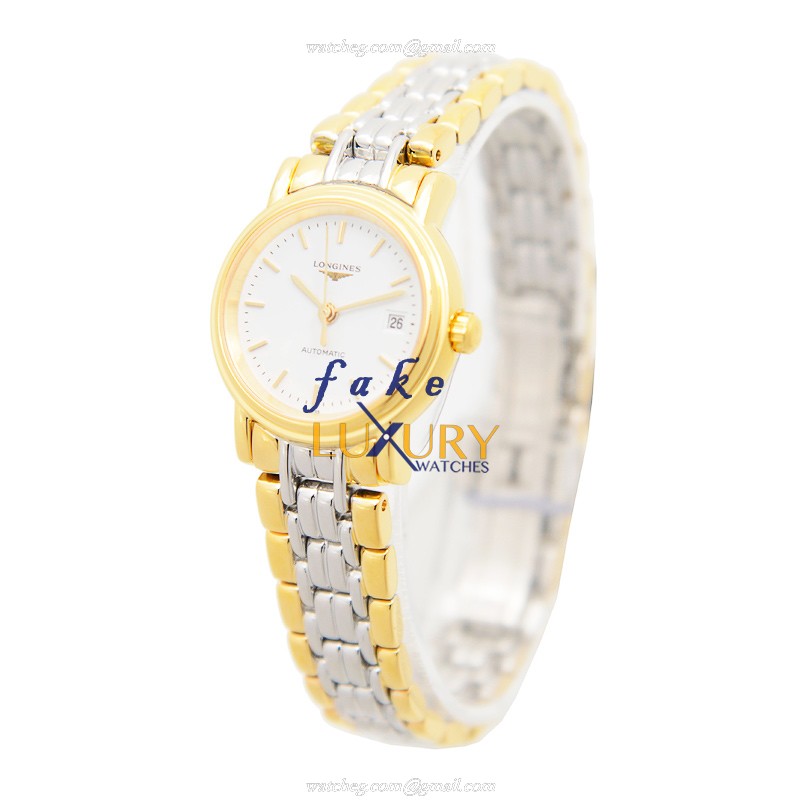 Longines PRESENCE L4.321.2.12.7 Automatic Gold-Plated Stainless Steel White Dial Replica Watch - Image 3