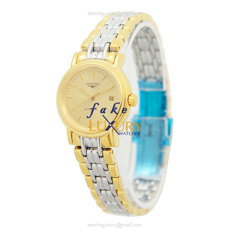 Longines L4.321.2.32.7 PRESENCE Automatic - Stainless Steel - Gold Dial - Replica Watch - Image 3